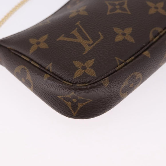 LOUIS VUITTON Monogram Mini Pochette Accessoires Pouch M58009 LV Auth BA14705V