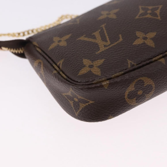 LOUIS VUITTON Monogram Mini Pochette Accessoires Pouch M58009 LV Auth BA14705V