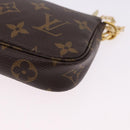 LOUIS VUITTON Monogram Mini Pochette Accessoires Pouch M58009 LV Auth BA14705V-17