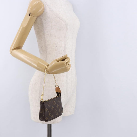 LOUIS VUITTON Monogram Mini Pochette Accessoires Pouch M58009 LV Auth BA14705V