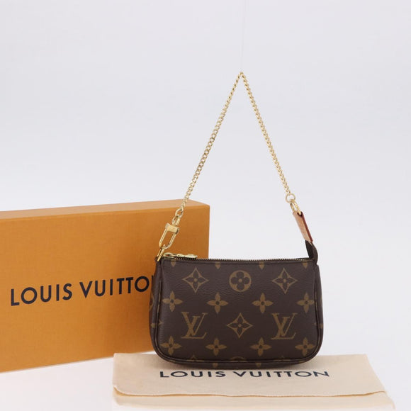 LOUIS VUITTON Monogram Mini Pochette Accessoires Pouch M58009 LV Auth BA14705V