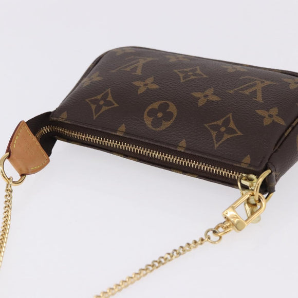 LOUIS VUITTON Monogram Mini Pochette Accessoires Pouch M58009 LV Auth BA14705V