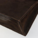Salvatore Ferragamo Vala Shoulder Bag Suede 2way Brown Gold Tone Auth BA14706A-13