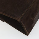 Salvatore Ferragamo Vala Shoulder Bag Suede 2way Brown Gold Tone Auth BA14706A-16