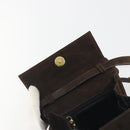Salvatore Ferragamo Vala Shoulder Bag Suede 2way Brown Gold Tone Auth BA14706A-18