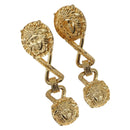 Gianni Versace Medusa Earring Metal Gold Tone Auth BA14710V-1