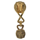 Gianni Versace Medusa Earring Metal Gold Tone Auth BA14710V-13