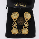 Gianni Versace Medusa Earring Metal Gold Tone Auth BA14710V-20
