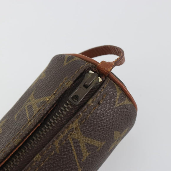 LOUIS VUITTON Monogram Papillon Pouch LV Auth BA14711