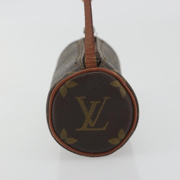 LOUIS VUITTON Monogram Papillon Pouch LV Auth BA14711