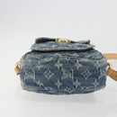 LOUIS VUITTON Monogram Denim Camera Bag Blue M95348 LV Auth BA14719V-10