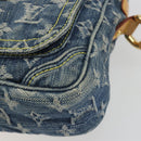 LOUIS VUITTON Monogram Denim Camera Bag Blue M95348 LV Auth BA14719V-11