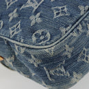 LOUIS VUITTON Monogram Denim Camera Bag Blue M95348 LV Auth BA14719V-14