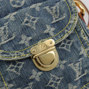 LOUIS VUITTON Monogram Denim Camera Bag Blue M95348 LV Auth BA14719V-15
