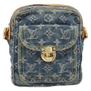 LOUIS VUITTON Monogram Denim Camera Bag Blue M95348 LV Auth BA14719V-2