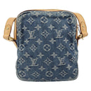 LOUIS VUITTON Monogram Denim Camera Bag Blue M95348 LV Auth BA14719V-3