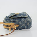 LOUIS VUITTON Monogram Denim Camera Bag Blue M95348 LV Auth BA14719V-5