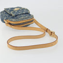 LOUIS VUITTON Monogram Denim Camera Bag Blue M95348 LV Auth BA14719V-7