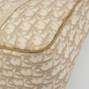 Christian Dior Romantic Chain Tote Bag PVC Leather Beige Silver Auth BA14725-14