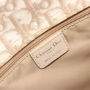 Christian Dior Romantic Chain Tote Bag PVC Leather Beige Silver Auth BA14725-20