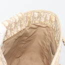 Christian Dior Romantic Chain Tote Bag PVC Leather Beige Silver Auth BA14725-21