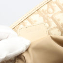 Christian Dior Romantic Chain Tote Bag PVC Leather Beige Silver Auth BA14725-12