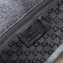 GUCCI Hand Bag Canvas Black Gold Tone 002 1103 Auth BA14728A-18