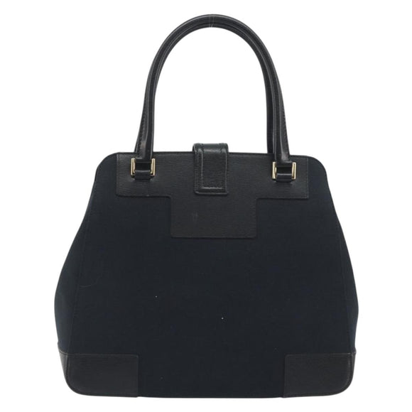GUCCI Hand Bag Canvas Black Gold Tone 002 1103 Auth BA14728A