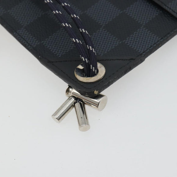 LOUIS VUITTON Damier Cobalt America's Cup Pochette Phone N41630 LV Auth BA14729A