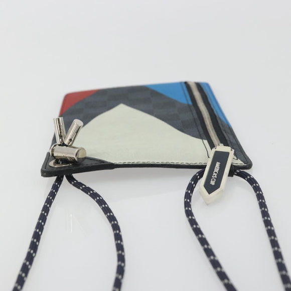 LOUIS VUITTON Damier Cobalt America's Cup Pochette Phone N41630 LV Auth BA14729A