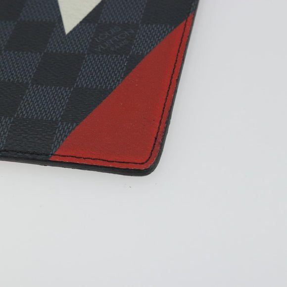 LOUIS VUITTON Damier Cobalt America's Cup Pochette Phone N41630 LV Auth BA14729A