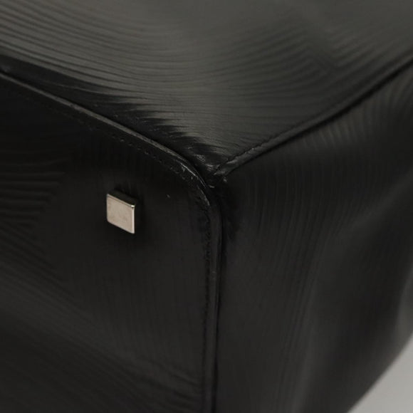 BALLY Shoulder Bag Leather Black Gold Auth BA1473