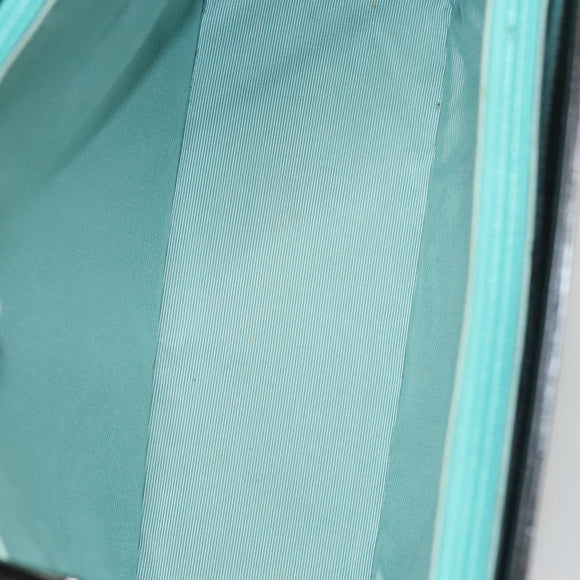 BALLY Shoulder Bag Leather Black Gold Auth BA1473