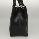 BALLY Shoulder Bag Leather Black Gold Auth BA1473-3