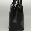 BALLY Shoulder Bag Leather Black Gold Auth BA1473-4