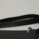 BALLY Shoulder Bag Leather Black Gold Auth BA1473-8