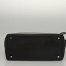 BALLY Shoulder Bag Leather Black Gold Auth BA1473-5