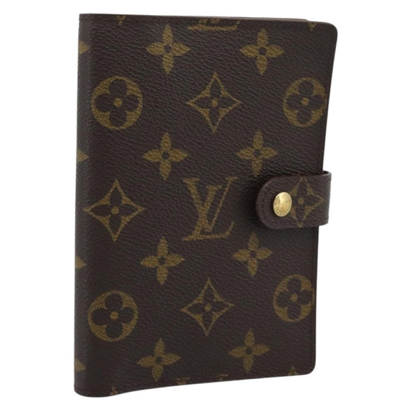 LOUIS VUITTON Monogram Agenda PM Day Planner Cover R20005 LV Auth BA14730