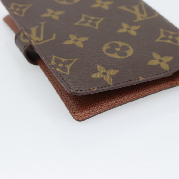 LOUIS VUITTON Monogram Agenda PM Day Planner Cover R20005 LV Auth BA14730