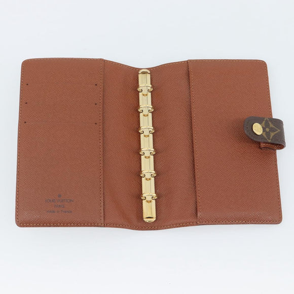 LOUIS VUITTON Monogram Agenda PM Day Planner Cover R20005 LV Auth BA14730