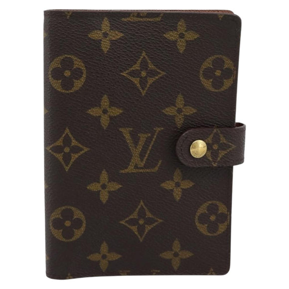 LOUIS VUITTON Monogram Agenda PM Day Planner Cover R20005 LV Auth BA14730
