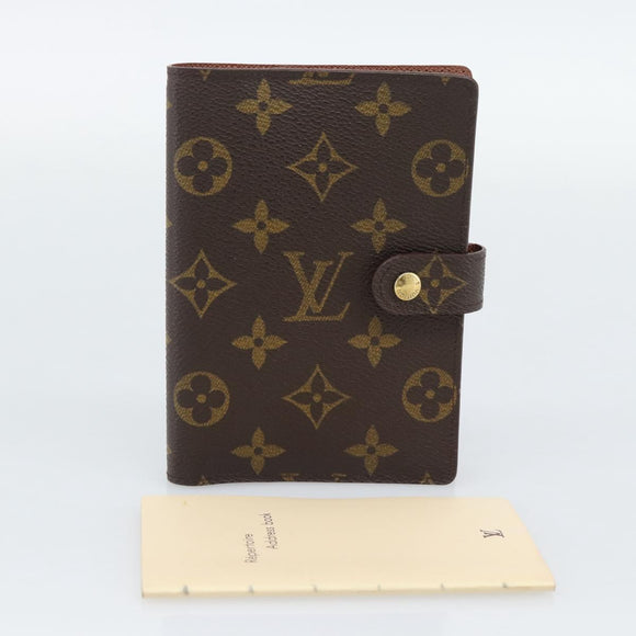 LOUIS VUITTON Monogram Agenda PM Day Planner Cover R20005 LV Auth BA14730