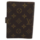 LOUIS VUITTON Monogram Agenda PM Day Planner Cover R20005 LV Auth BA14730-2