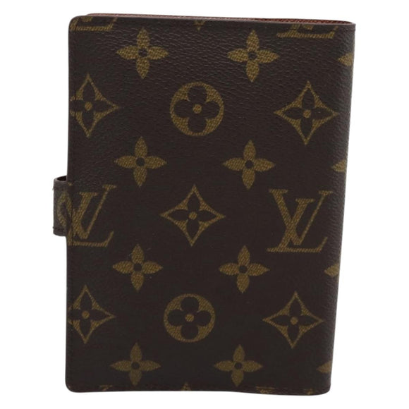 LOUIS VUITTON Monogram Agenda PM Day Planner Cover R20005 LV Auth BA14730