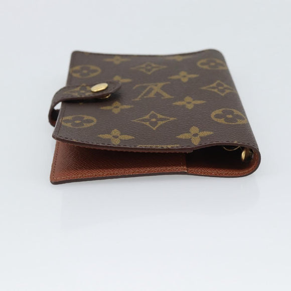 LOUIS VUITTON Monogram Agenda PM Day Planner Cover R20005 LV Auth BA14730