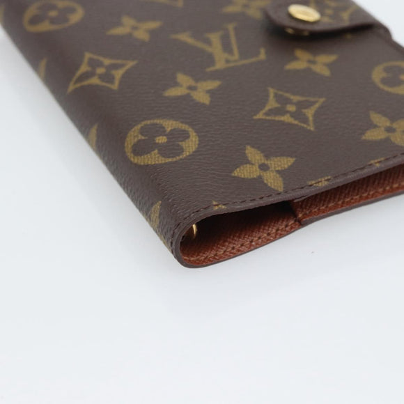 LOUIS VUITTON Monogram Agenda PM Day Planner Cover R20005 LV Auth BA14730