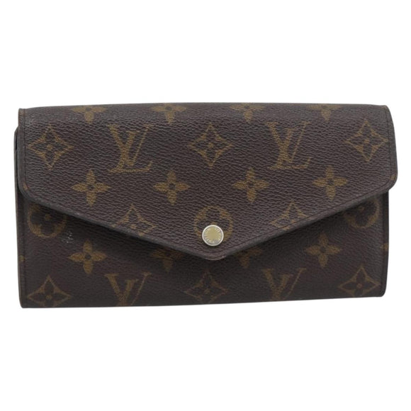 LOUIS VUITTON Monogram Portefeuille Sarah Long Wallet Pink M60531 Auth BA14731
