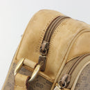 GUCCI Micro GG Shoulder Bag PVC Leather Beige Gold Tone Auth BA14736-15