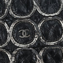 CHANEL Chain Shoulder Bag Patent Black Silver CC Auth BA14739-18