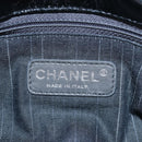 CHANEL Chain Shoulder Bag Patent Black Silver CC Auth BA14739-20